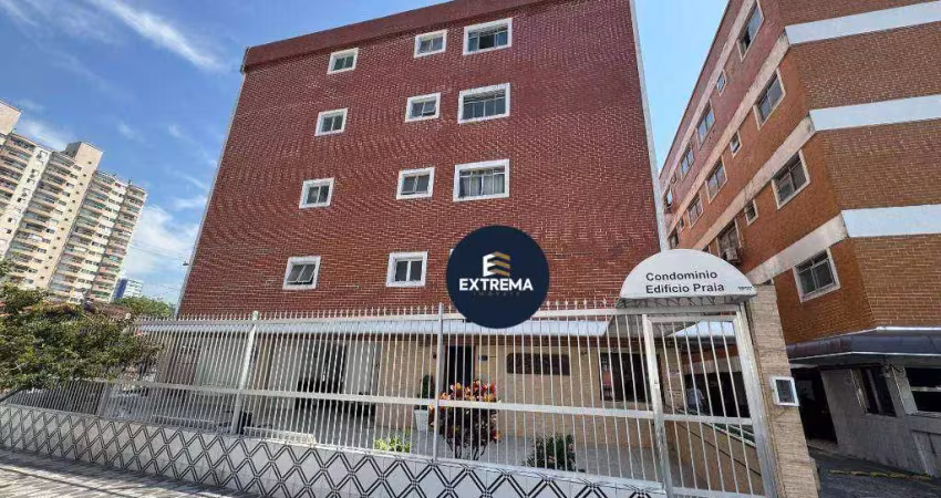 Kitnet ampla para 1 dormitório à venda por r$ 180.000 - aviação - praia grande/sp
