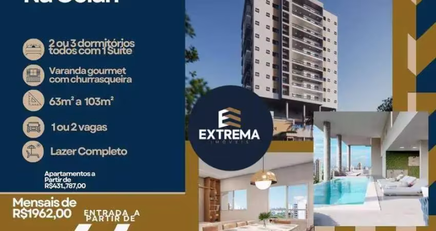 Lançamento - na ocian apartamento com 2 dormitórios à venda, 64 m² por r$ 459.318 - cidade ocian - praia grande/sp