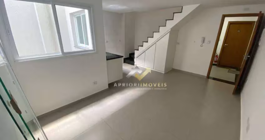 Cobertura com 2 dormitórios para alugar, 103 m² por R$ 2.850,00/mês - Parque das Nações - Santo André/SP