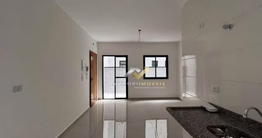 Apartamento com 2 dormitórios à venda, 62 m² por R$ 360.400,00 - Vila Homero Thon - Santo André/SP