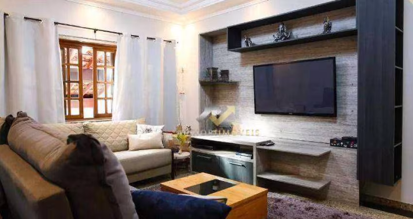 Sobrado com 3 dormitórios à venda, 180 m² por R$ 860.000,00 - Vila Scarpelli - Santo André/SP