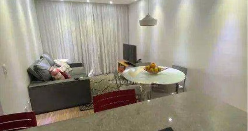 Apartamento com 2 dormitórios à venda, 54 m² por R$ 360.000,00 - Vila Homero Thon - Santo André/SP
