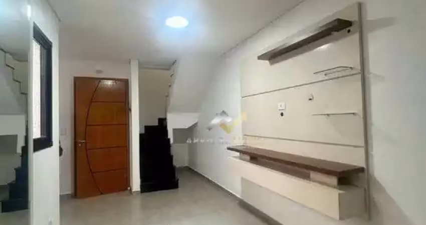 Cobertura com 2 dormitórios para alugar, 88 m² por R$ 2.700,00/mês - Vila Pires - Santo André/SP