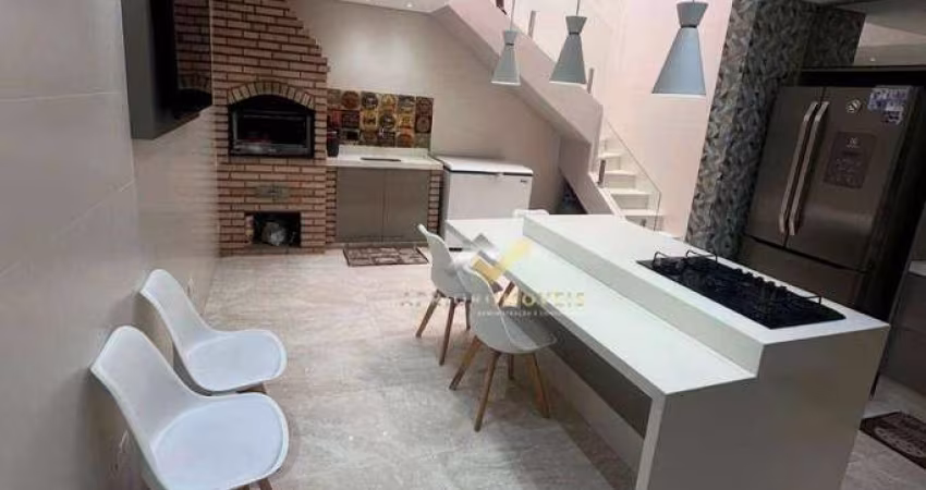 Sobrado com 3 dormitórios à venda por R$ 740.000,00 - Jardim Ipanema - Santo André/SP