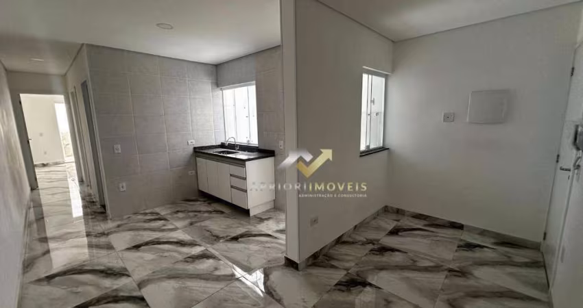 Apartamento com 2 dormitórios à venda, 47 m² por R$ 390.000,00 - Vila Palmares - Santo André/SP
