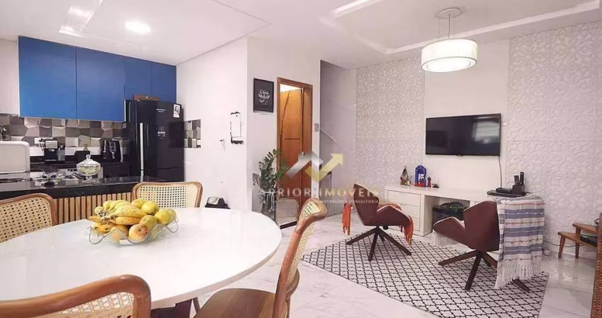 Sobrado com 3 dormitórios à venda por R$ 830.000,00 - Campestre - Santo André/SP