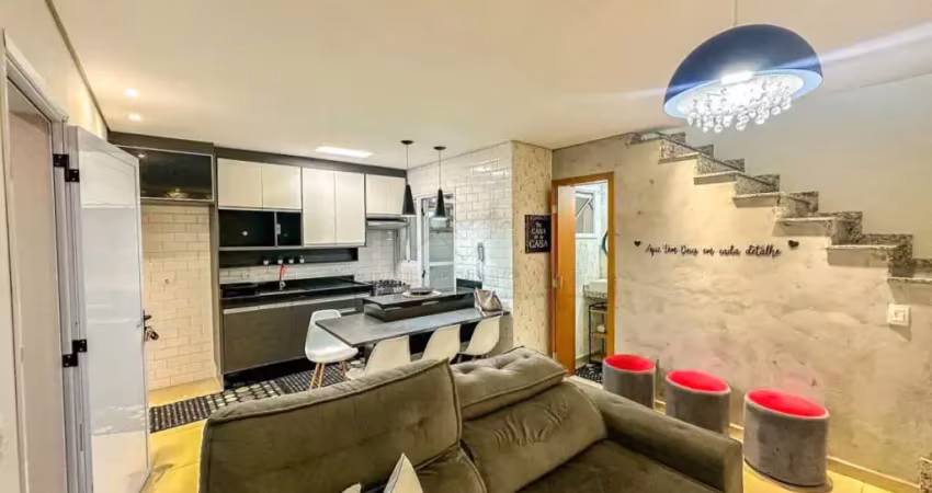 Sobrado com 2 dormitórios á venda, 97 m² na vila humaitá - santo andré/sp
