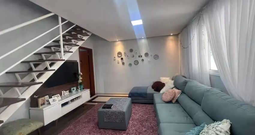 Sobrado com 3 dormitórios à venda, 130 m² por r$ 670.000,00 - vila homero thon - santo andré/sp