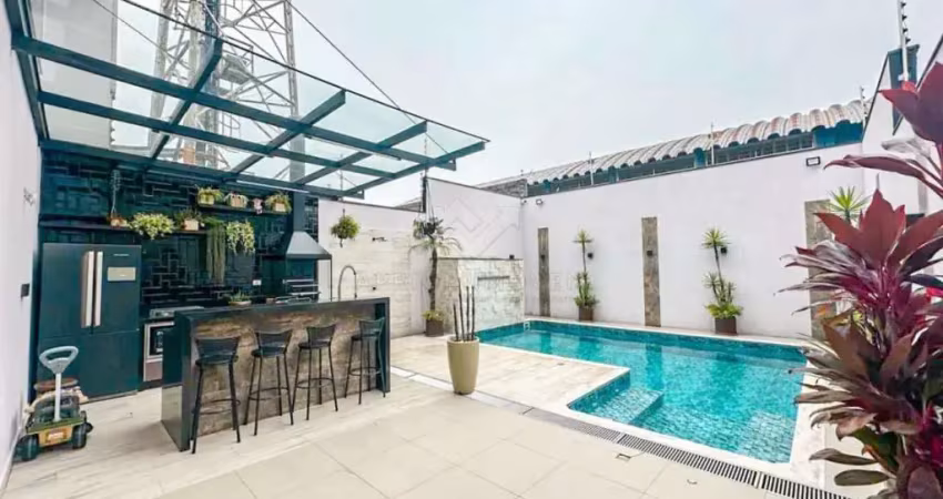 Sobrado com 3 dormitórios á venda, 389m² na vila pires - santo andré/sp