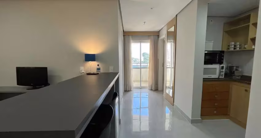Flat com 1 dormitório para alugar, 44 m² por r$ 3.456,50/mês - centro - santo andré/sp