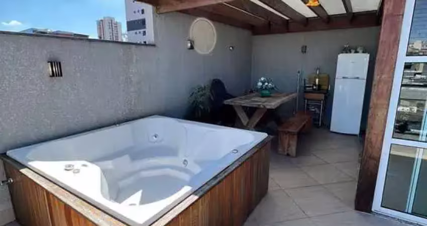Cobertura com 2 dormitórios para alugar e vender, 111 m² - vila eldízia - santo andré/sp