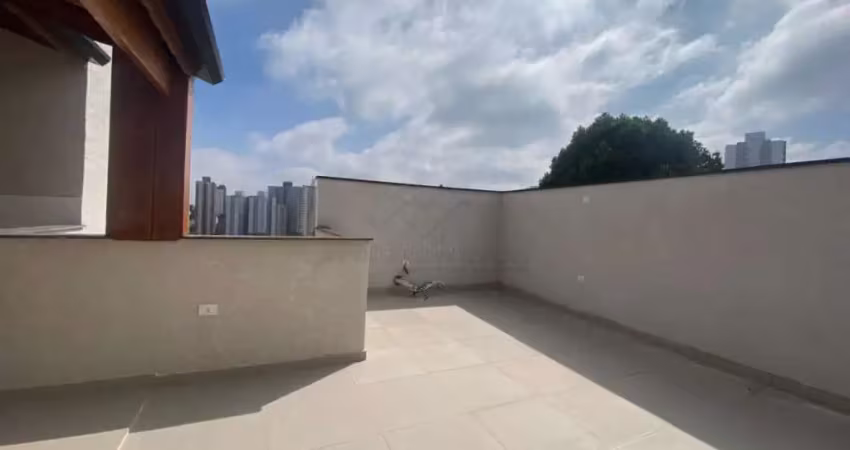 Cobertura com elevador de 2 dormitórios para alugar, 92 m² por r$ 2.835/mês - vila scarpelli - santo andré/sp