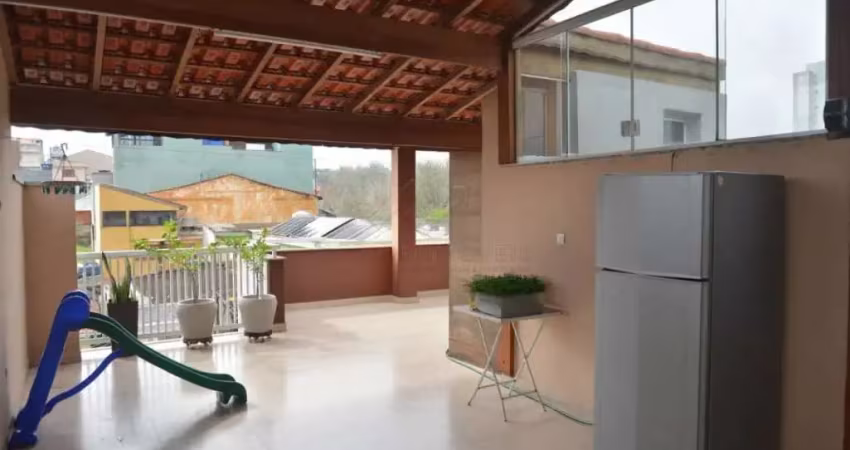 Cobertura com 2 dormitórios à venda, 100 m² por r$ 370mil - vila tibiriçá - santo andré/sp