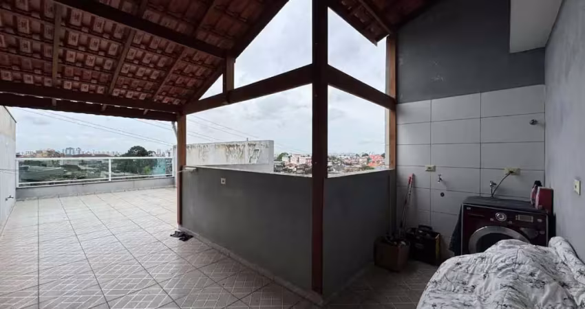 Cobertura com 2 dormitórios à venda, 98 m² por r$ 420.000 - jardim do estádio - santo andré/sp
