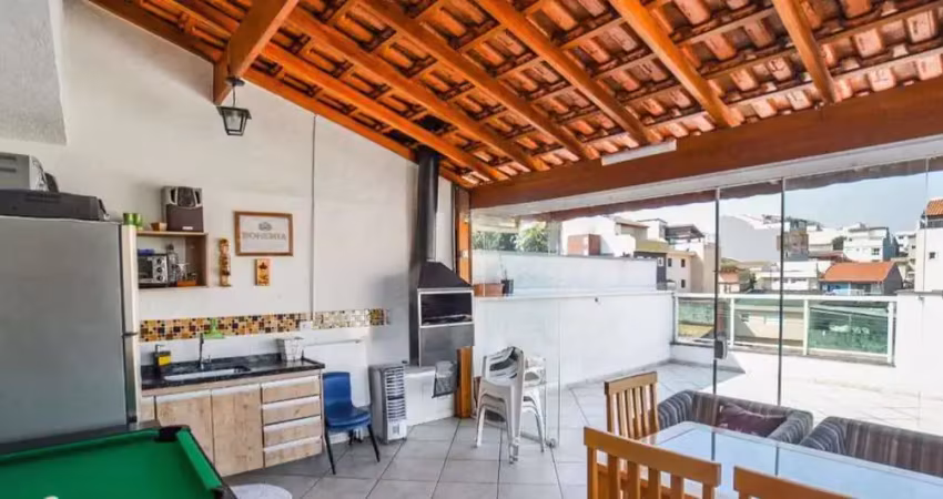 Cobertura com 2 dormitórios à venda, 114 m² por r$ 488.000,00 - vila marina - santo andré/sp