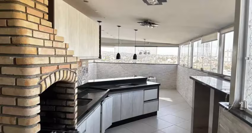 Cobertura com 3 dormitórios à venda, 163 m² por r$ 690.000,00 - vila alzira - santo andré/sp