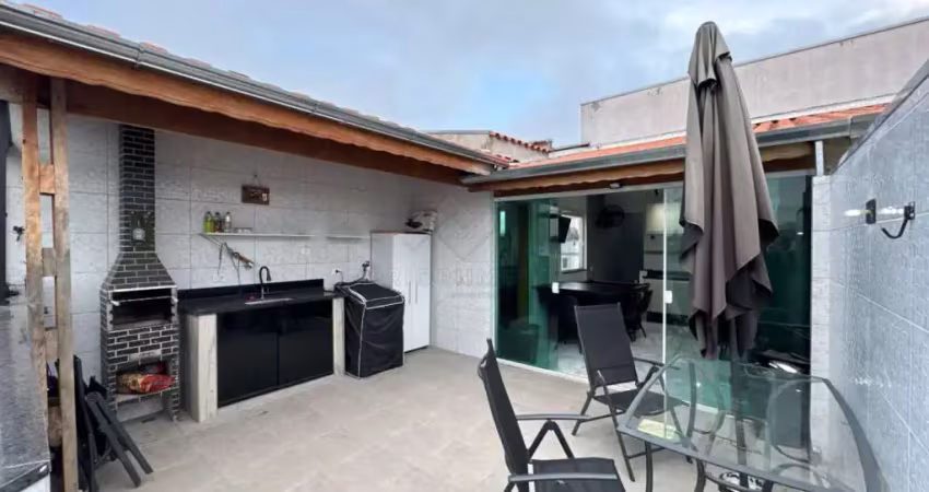Cobertura com 2 dormitórios à venda, 100 m² - parque erasmo assunção - santo andré/sp