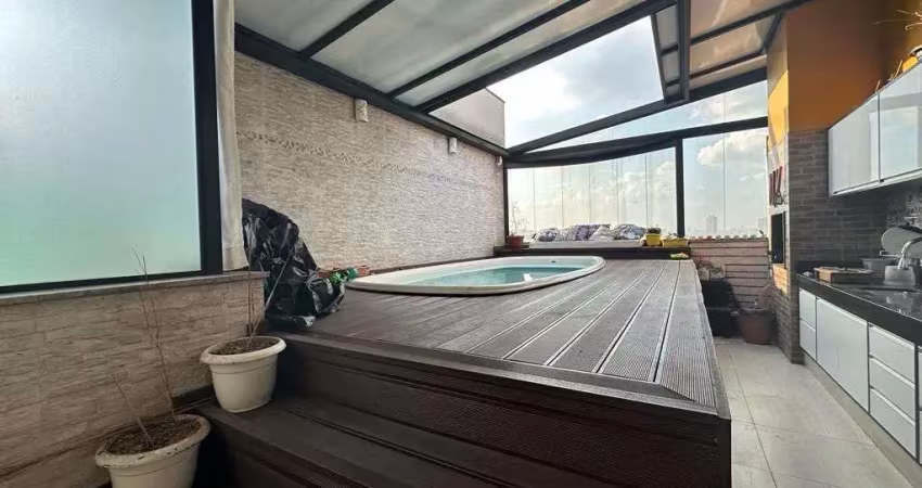 Cobertura com 2 dormitórios à venda, 128 m² por r$ 600.000,00 - vila tibiriçá - santo andré/sp