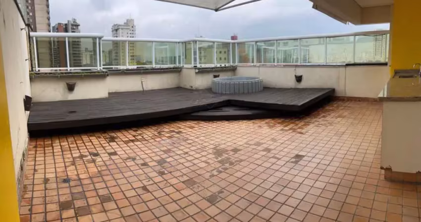 Apartamento cobertura com 3 dormitórios à venda e locação, 250m² no bairro jardim - santo andré/sp