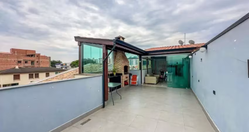 Cobertura com 2 dormitórios à venda, 140 m² por r$ 620.000,00 - paraíso - santo andré/sp