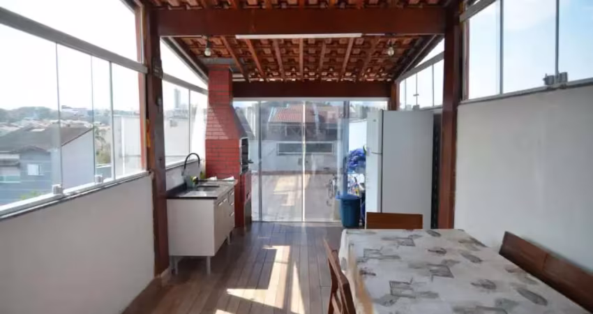 Cobertura com 3 quartos à venda, 136m² por r$ 650.000 - vila pires - santo andré/sp