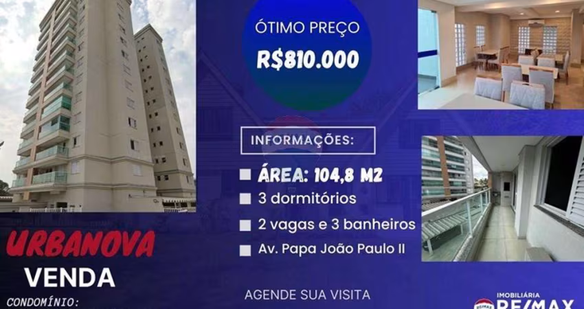 Apartamento Terra Di Vernazza em Urbanova - 104,8 m2 em São José dos Campos/SP