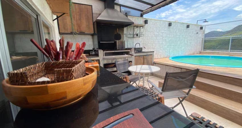 Cobertura duplex na ABM, com 3 quartos e 164m² toda reformada e vista incrível