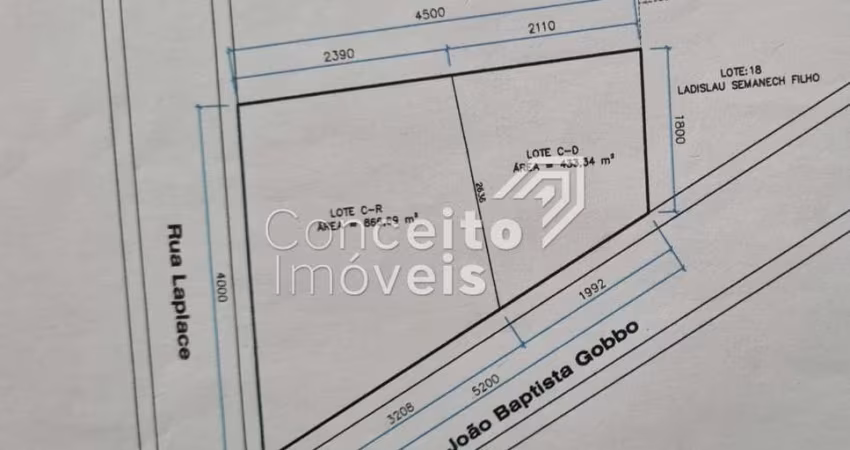 Terreno de Esquina - Colônia Dona Luiza - Oficinas