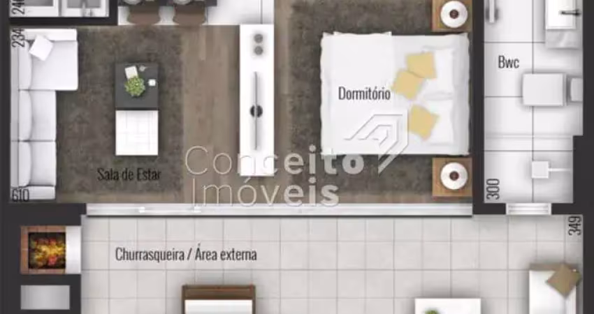 Edifício Studio 359 - Centro - Apartamento Studio