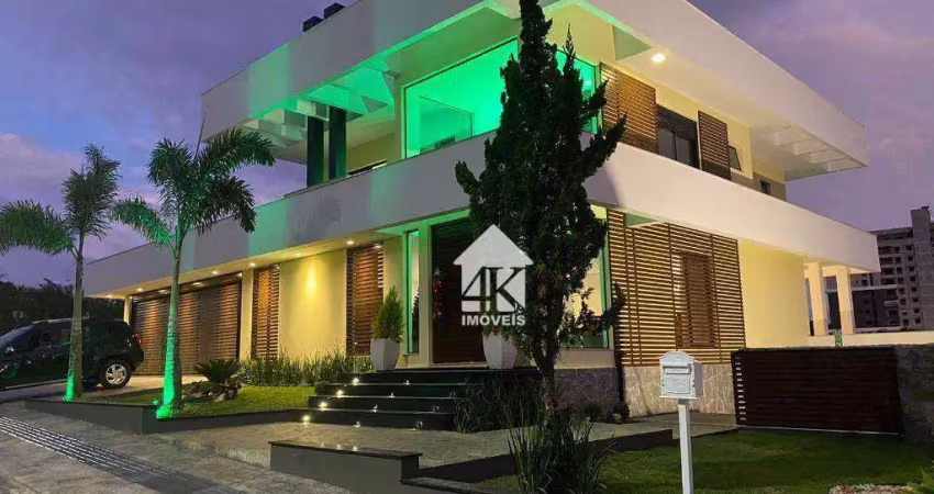 Casa com 3 dormitórios à venda, 460 m² por r$ 4.200.000,00 - pedra branca - palhoça/sc