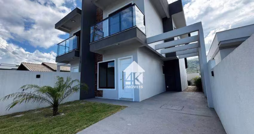 Sobrado com 2 dormitórios à venda, 99 m² por r$ 520.000 - forquilhas - são josé/sc