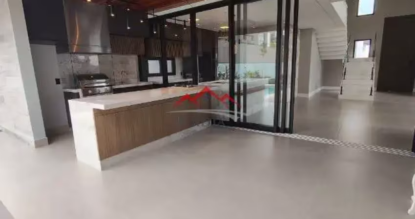 Casa térrea com mezanino a venda condomínio alphaville em jundiaí