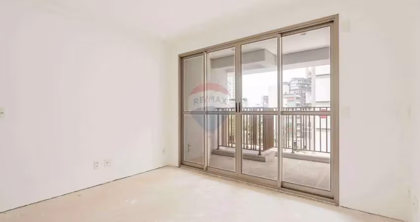 Apartamento estúdio a venda na vila madalena com 27 metros com varanda