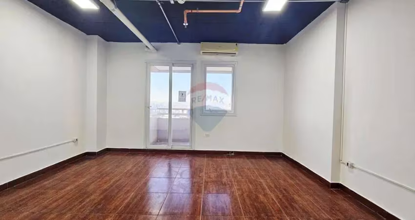 Sala comercial para locação na barra funda, 34 metros, 1 banheiros e 1 vaga
