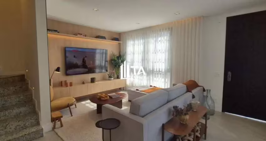 Casa em condomínio à venda 208,79m² com 3 suítes e 2 vagas em swiss park, campinas.