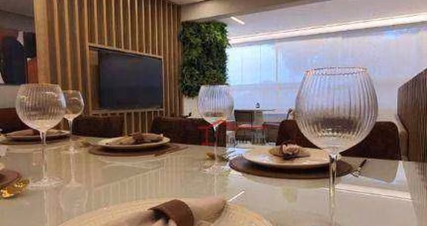 Apartamento com 3 dormitórios à venda, 105 m²- Vila Assunção - Santo André/SP