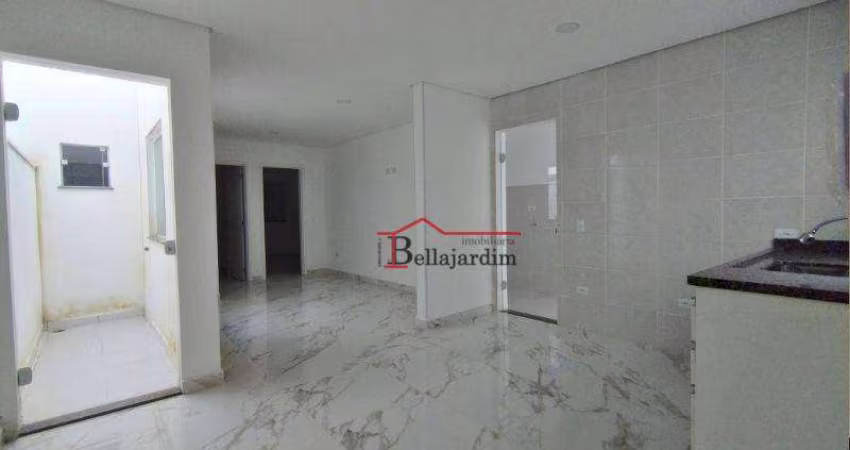 Apartamento com 2 dormitórios à venda, 67 m² - Vila Palmares - Santo André/SP