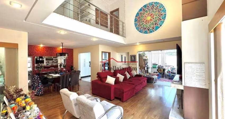 Sobrado com 3 dormitórios para alugar, 340 m² - bairro campestre - santo andré/sp