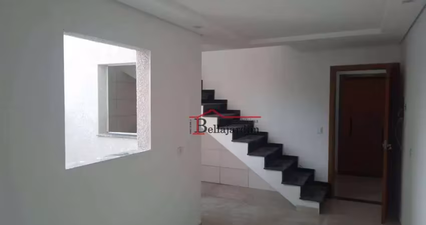 Cobertura com 2 dormitórios à venda, 78m² - bairro vila linda - santo andré/sp