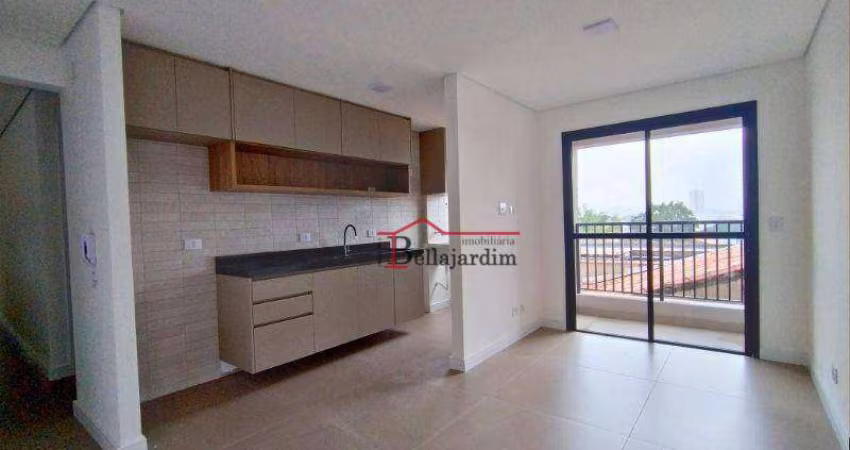 Apartamento com 2 dormitórios para alugar, 65 m² - Bairro Campestre - Santo André/SP