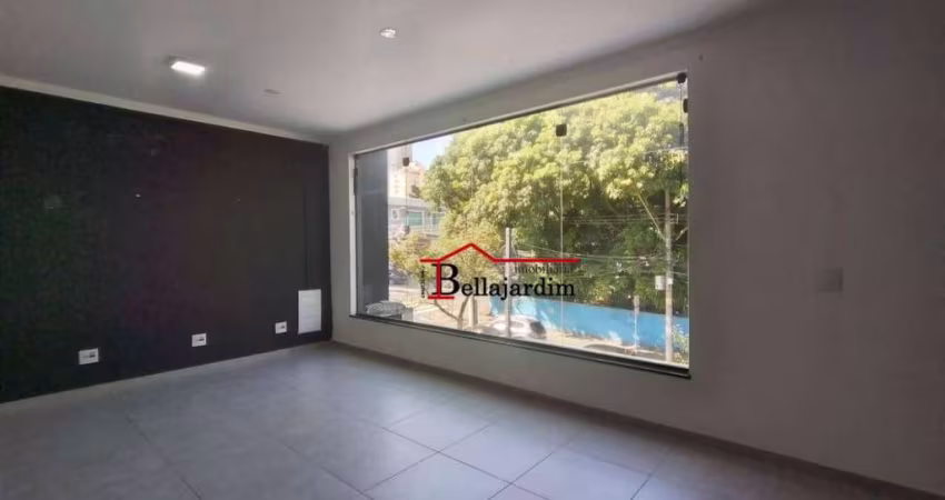 Sala para alugar, 75m² - Bairro Jardim - Santo André/SP