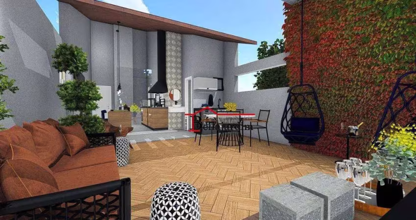 Cobertura com 2 dormitórios à venda, 83 m² - Vila Eldízia - Santo André/SP