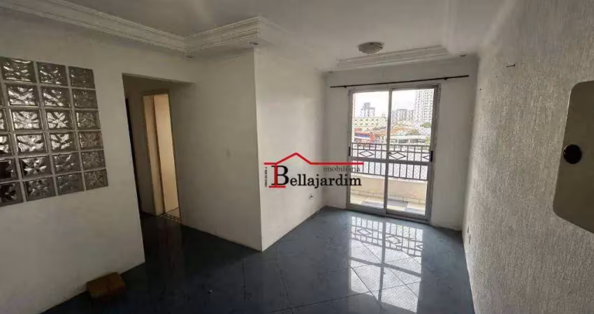 Apartamento com 2 dormitórios para alugar, 60m² - bairro vila príncipe de gales - santo andré/sp