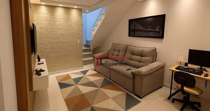 Sobrado com 3 dormitórios à venda, 98m² - jardim irene - santo andré/sp