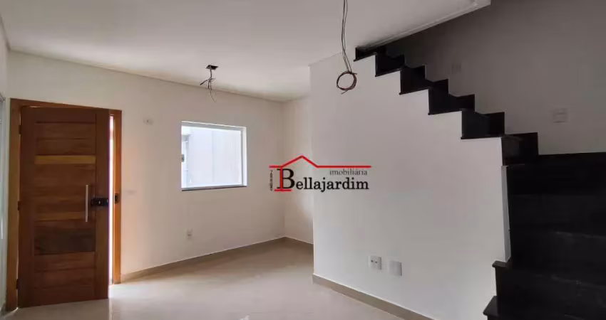 Sobrado com 2 dormitórios à venda, 90 m² - jardim das maravilhas - santo andré/sp