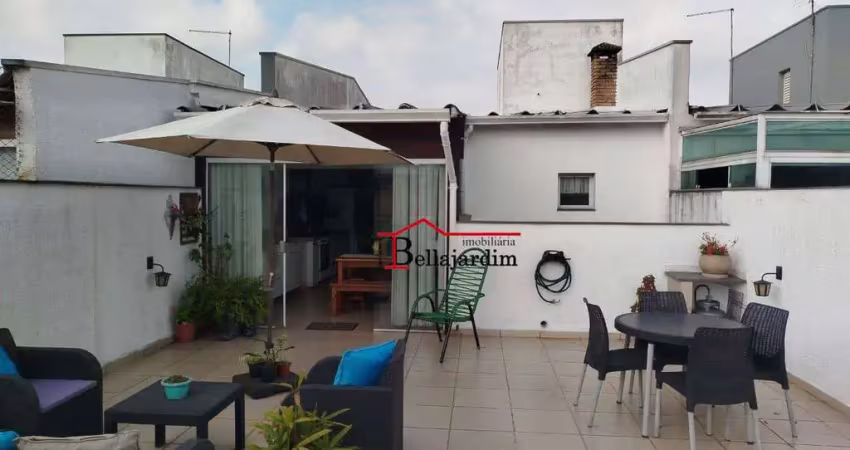 Cobertura com 3 dormitórios à venda, 190 m² - vila alzira - santo andré/sp