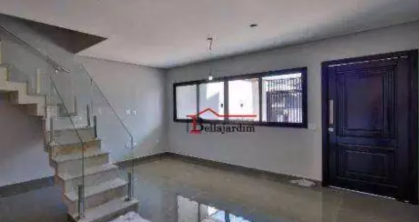 Sobrado com 3 dormitórios à venda, 138m² - bairro vila eldízia - santo andré/sp