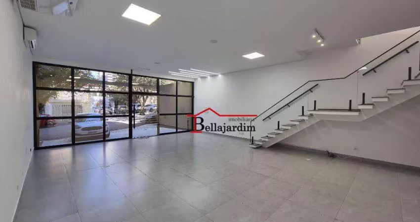 Salão para alugar, 215 m² - bairro jardim - santo andré/sp