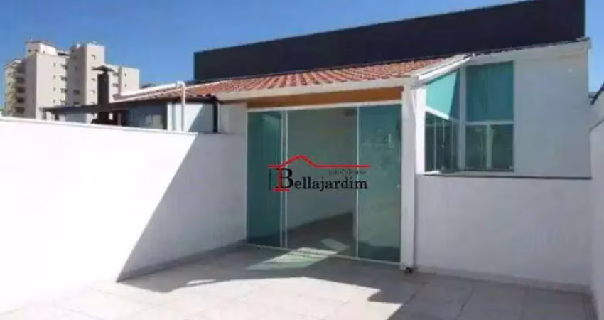 Cobertura com 2 dormitórios, 104 m² - venda ou aluguel - bairro jardim bela vista - santo andré/sp