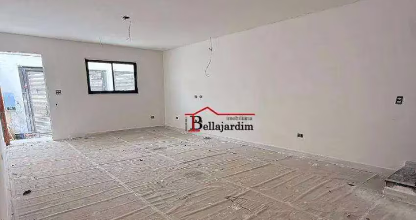 Sobrado com 3 dormitórios à venda, 112 m² - vila pires - santo andré/sp